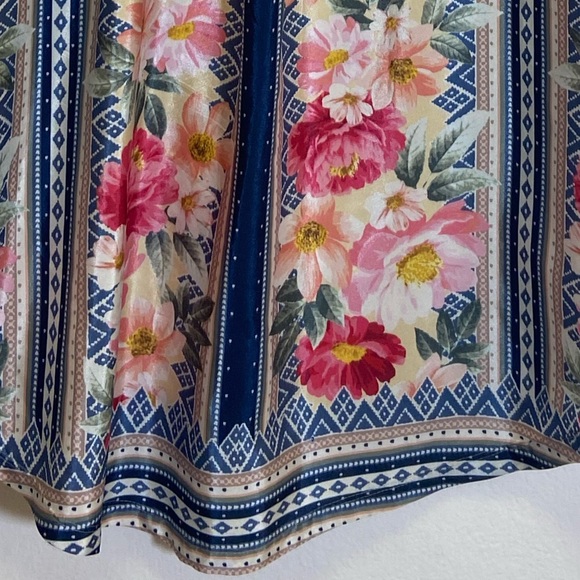 Caite Anthropologie - Embroidered Button Front Shirt - 3/4 sleeve - Picture 7 of 9